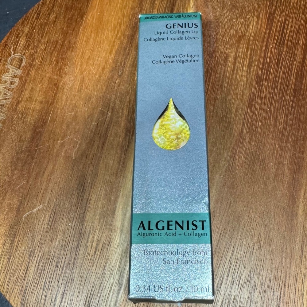 Algenist Genius Liquid Collagen Lip Treatment 0.34 oz Plumping Vegan New in Box